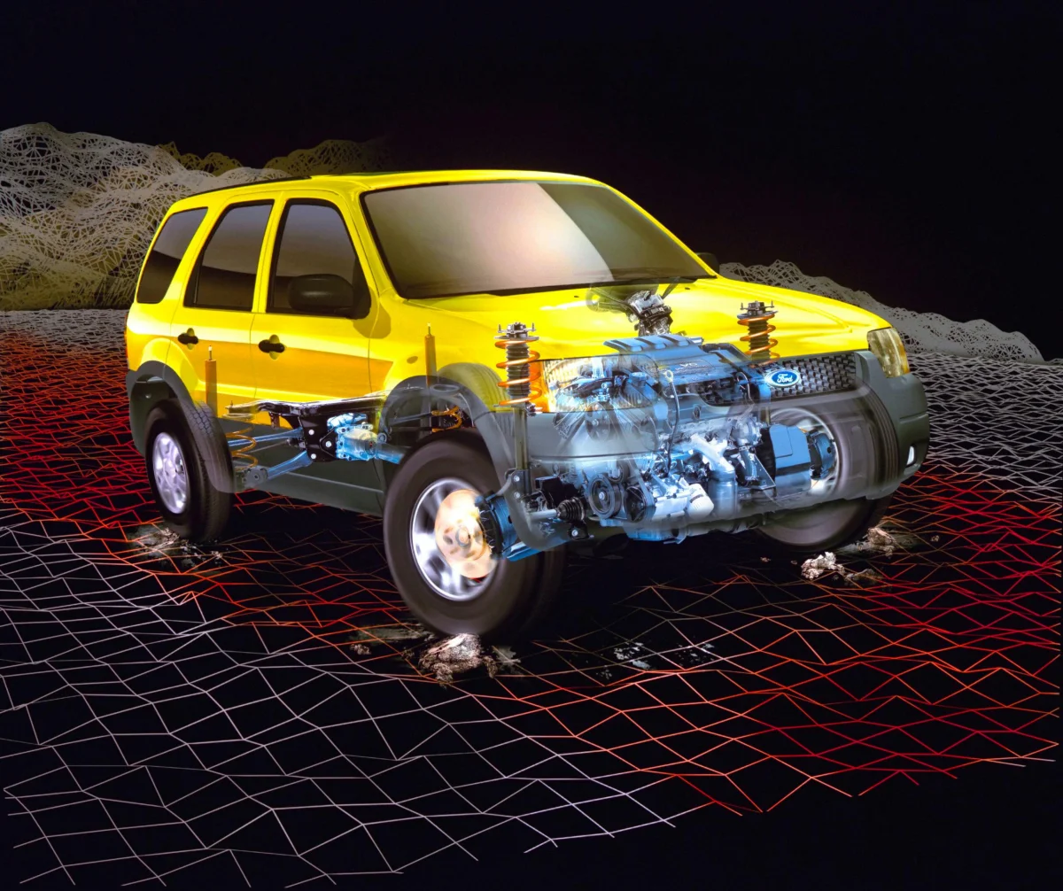 Ford escape transparent powerplant cutaway