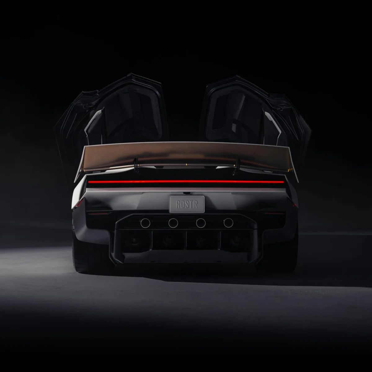 Tesla Roadster rear doors open