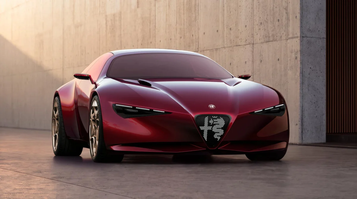 Alfo Romeo Cuorerosso concept front three quarter