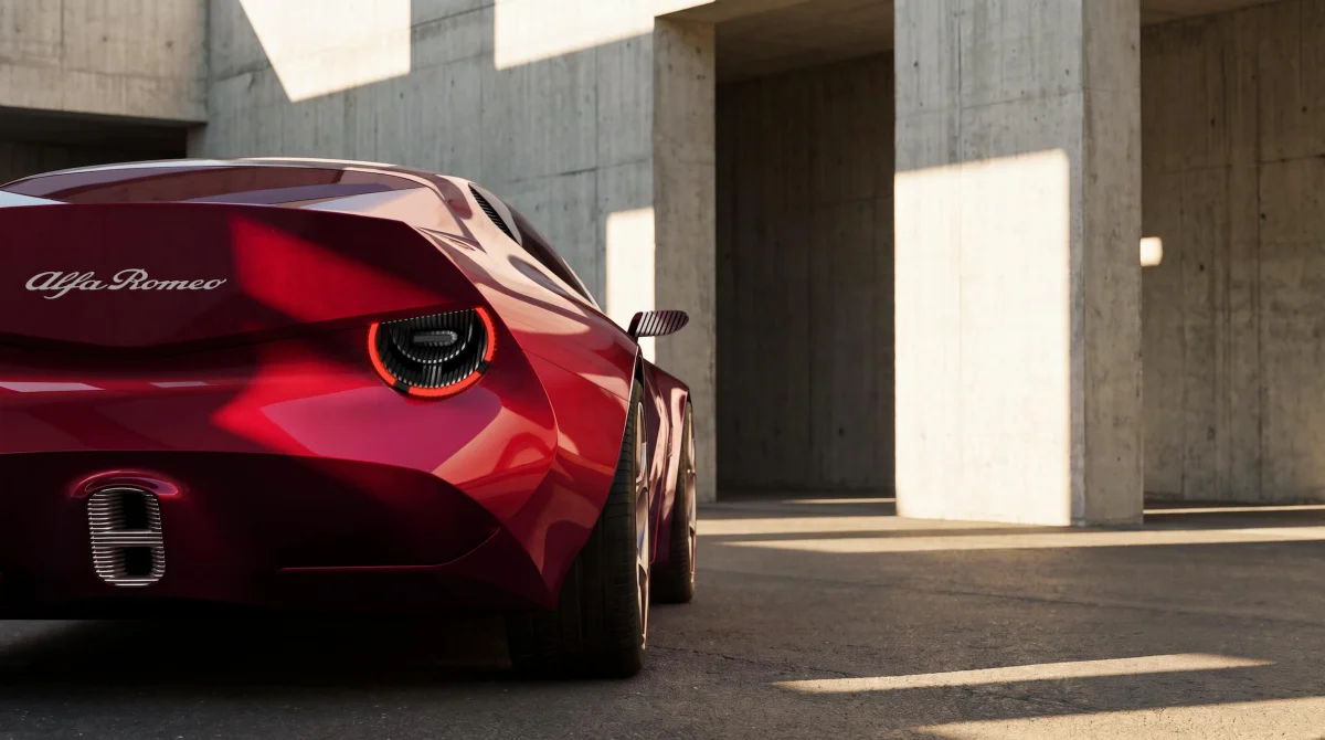 Alfo Romeo Cuorerosso concept taillight