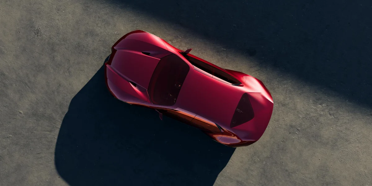 Alfo Romeo Cuorerosso concept top down